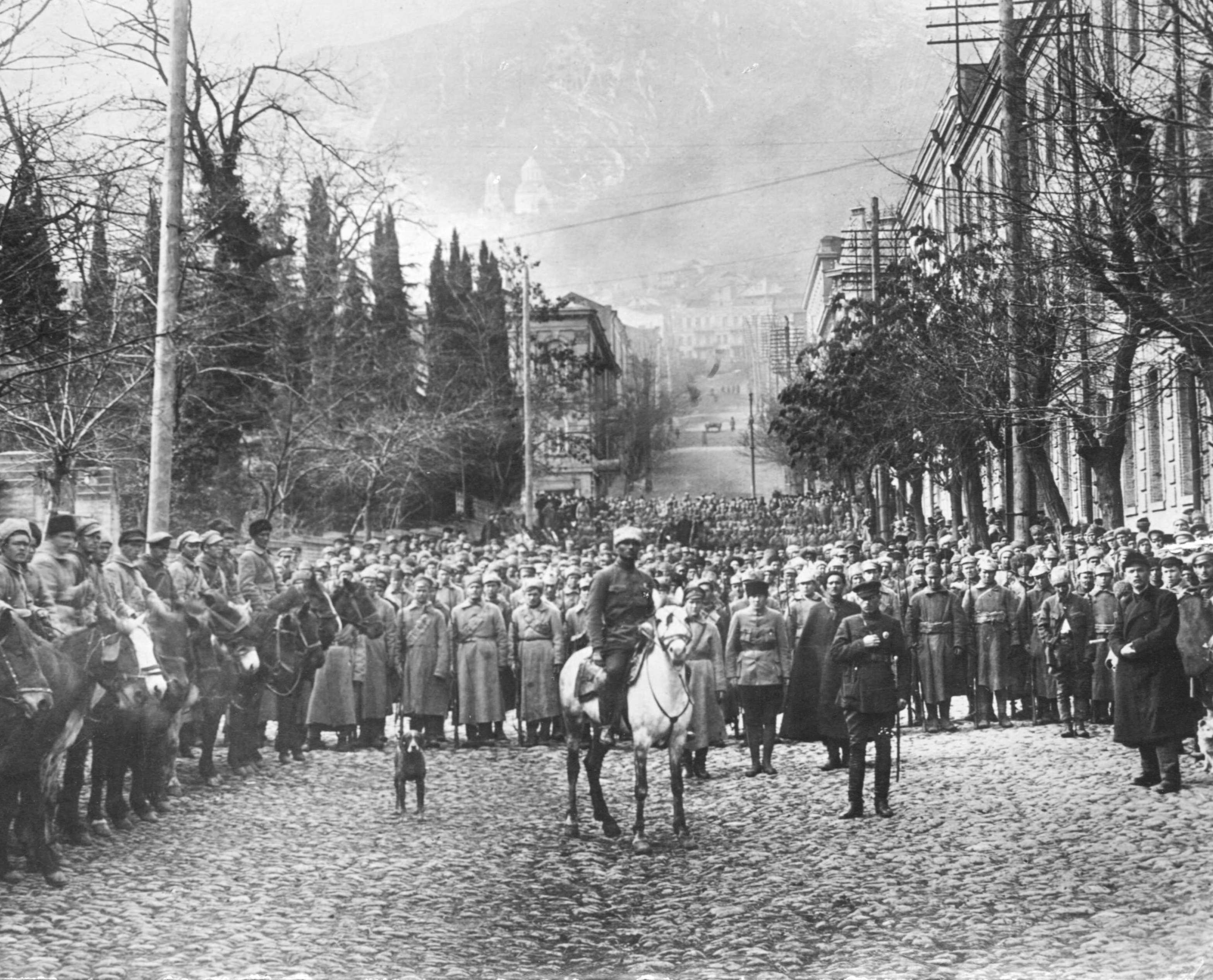 Bolshevik propaganda against Georgian Social-Democrats (Mensheviks)